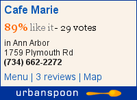 Cafe Marie on Urbanspoon