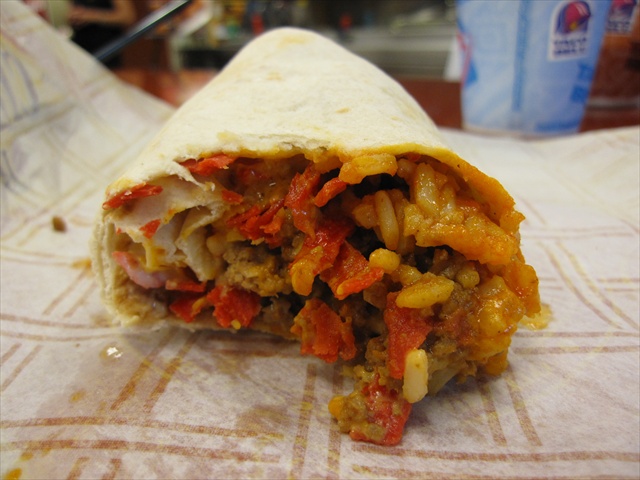 Volcano Double Beef Burrito