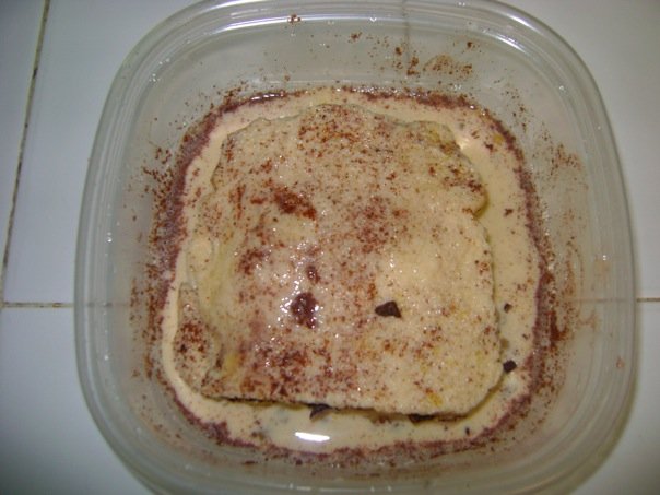 Very carefull placed in french toast goop