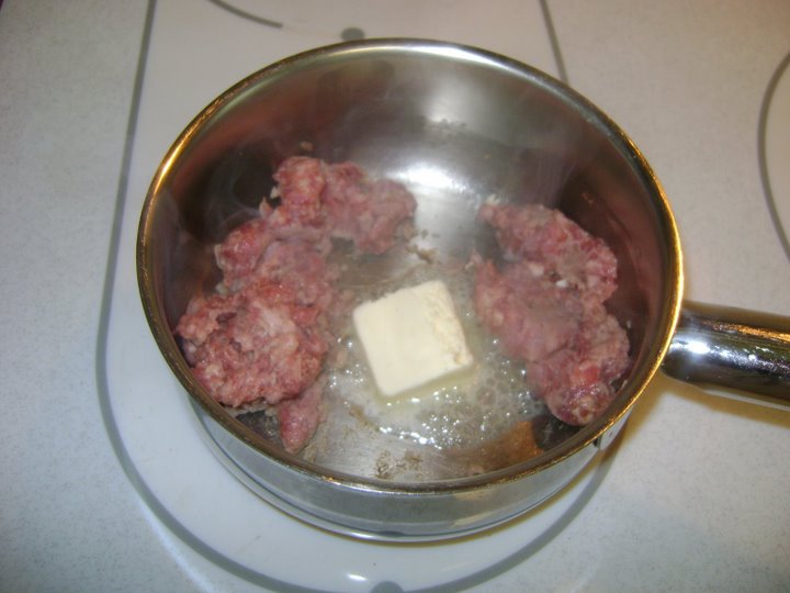 Butter adds flavor to sausage